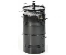 Barbecue Affumicatore A Carbone Carbonella Taddei Barrel Nero