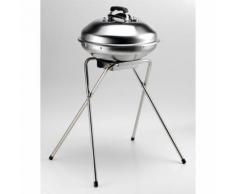 Barbecue A Carbone Con Griglia Ø44cm In Acciaio Ompagrill 70480/cover