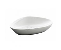 Lavabo Da Appoggio 58,5x39x14 Cm In Ceramica Tft Berlino Bianco...