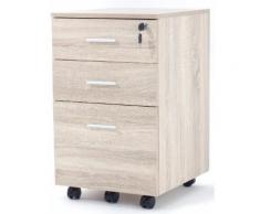 Cassettiera Con Ruote 3 Cassetti In Mdf My Office Chest Rovere...