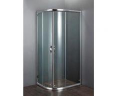 Box Doccia Semicircolare 70x90 Cm 2 Ante Scorrevoli In Cristallo Trasparente 6mm H190 Dekker Talon