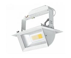 Faretto Incasso Squadrato Cartongesso Bianco Riflettore Silver Led...