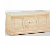 Cassapanca Baule In Legno Abete Grezzo 100x47x46cm Fumer Marte
