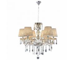 Lampada Da Soffitto 300w In Vetro Cristallo Rizzetti Grandhotel