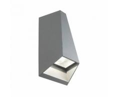 Applique Da Esterno A Led 2x4w Doppia Emissione Sovil Dakota Grigio