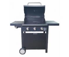 Barbecue A Gas Gpl A Pietra Lavica 3 Fuochi Manieri Arrosto Plus Nero