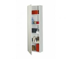 Scarpiera Libreria 5 Ripiani In Melaminico 52,5x23x160cm Tft Sc Bi...