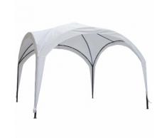 Gazebo Da Giardino 3x3x2.55m In Acciaio Bianco Miozzi