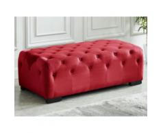 Panca in velluto MALONE - Rosso