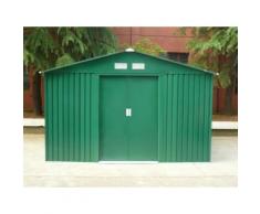 Casetta da giardino in acciaio zincato verde MAXITA II - 9,3 m²