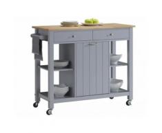 Carrello portavivande HALEY - 1 sportello e 2 cassetti - Hevea