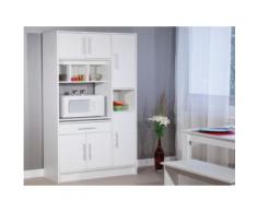 Credenza da cucina MADY - 5 ante e 1 cassetto - Bianca