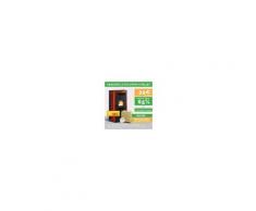 Stufa A Pellet Ventilata Extraflame La Nordica Viviana Evo Da 10,2 Kw Bordeaux Inclusi 70 Sacchi Di Pellet