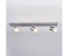 Lampada da soffitto per bagno Dejan a tre luci