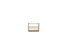 PIATTAIA COUNTRY IN LEGNO MASSELLO DI TIGLIO FINITURA NATURALE L85XPR15XH65 CM. MADE IN ITALY