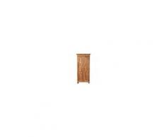 Armadio Country in legno massello di tiglio finitura naturale L100xPR50xH210 cm. Made in Italy