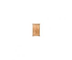 Armadio Country in legno massello di tiglio finitura naturale L120xPR59xH197 cm. Made in Italy