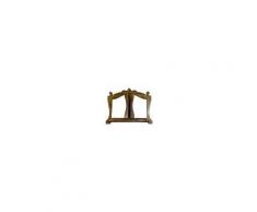Leggio da appoggio in legno finitura noce L46xPR6xH37 cm