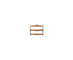 Piattaia Country in legno massello di tiglio finitura naturale L84xPR12xH68 cm. Made in Italy