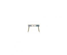 Scrivania Scrittoio Consolle Stile Industriale Cm 110 X 30 X 78,5 H Con 3 Cassetti Per Interno Studio Ufficio Ingresso Camera