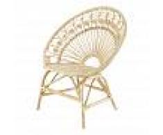 Maisons du Monde Poltrona vintage in rattan Peacock