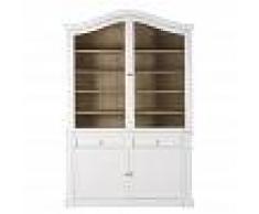 Maisons du Monde Piattaia a 4 ante e 2 cassetti in legno massello di mango bianco Versailles