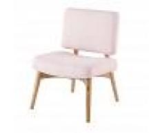 Maisons du Monde Poltrona vintage in pino rosa Sunset