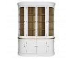 Maisons du Monde Piattaia con vetrine a 8 ante bianco patinato in pino riciclato Flaubert