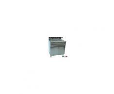 Friggitrice Elettrica per pasticceria su mobile armadiato HotClass Lt 30 Dimensioni L80xP70xH97 Modello FRPM30E