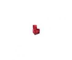 Goldflex - Poltrona elettrica RELAX CLASSICA, a 2 MOTORI: reclinazione schiena / gambe indipendente include TELECOMANDO E KIT ALZAPERSONA - TESSUTO , ROBUSTA anche per XXL, Italiana, movibile su ruote ottima per anziani (PR14AXXPOR2)