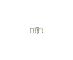 Outsunny Gazebo Rettangolare con Struttura in Metallo Robusto e Teli Laterali Crema 4x3m