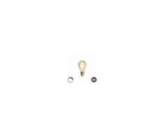 LUEDD Set di 5 lampade a filamento LED dimmerabili E27 Goldline 5W 360lm 2200K