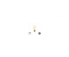 LUEDD Set di 3 lampade a filamento LED dimmerabili E27 opache 5W 410lm 2350K