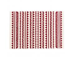 Tappeto a motivi grafici rosso 120 x 170 cm TAYA