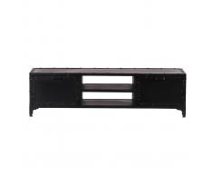 Mobile TV design metallo nero 150cm FACTORY