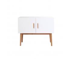 Buffet in legno naturale e bianco 2 ante GILDA
