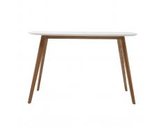 Scrivania design legno e bianco L120 cm SWIFT