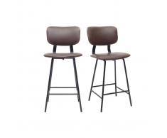 Marrone Kare Sgabello Bar Lady Rock Vintage 74 x 48 x 48 cm