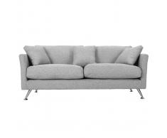 Divano design 3 posti design grigio chiaro VOLUPT