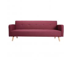 Divano convertibile 3 posti design scandinavo prugna ULLA