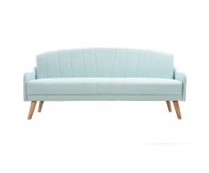 Divano convertibile vintage 3 posti verde acqua ARYA