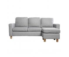 Divano angolare reversibile design grigio ALAMO