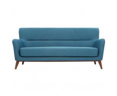 Divano vintage 3 posti blu petrolio MARKUS