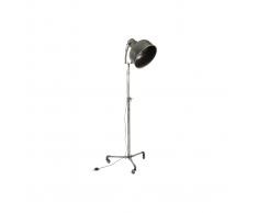 Lampada industriale a rotelle in metallo invecchiato WALKER