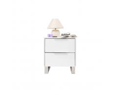 Comodino design laccato bianco HALIFAX