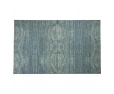 Tappeto blu grigio acrilico-cotone 155x230 SNAKE