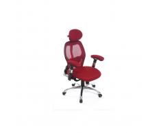 Poltrona da ufficio ergonomica Rosso ULTIMATE V2 plus