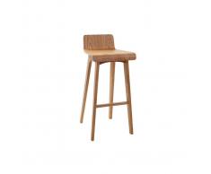 Sgabello / sedia da bar design legno naturale scandinavo 75 cm BALTIK