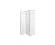 Paravento in legno bianco ROMANCE