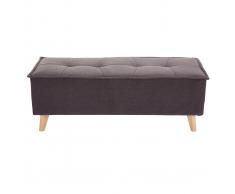 Panca fondo letto in tessuto grigio scuro SUKA